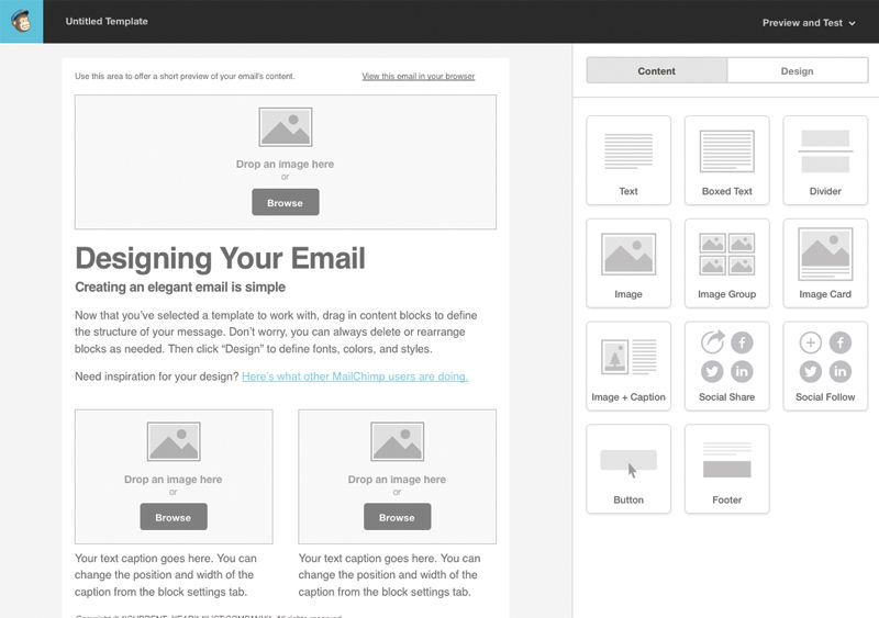 Outils direction juridique : mailchimp vous permet de communiquer simplement vos newsletter