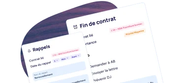 Suivi des échéances contractuelles - Contract Management Software