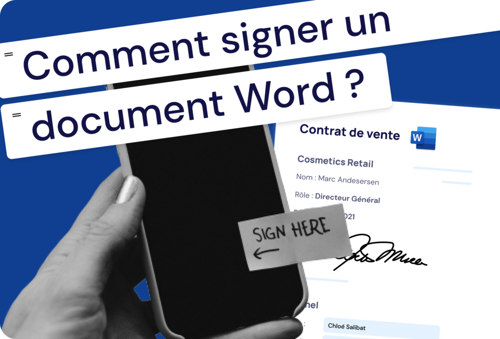 Comment signer un document word ?